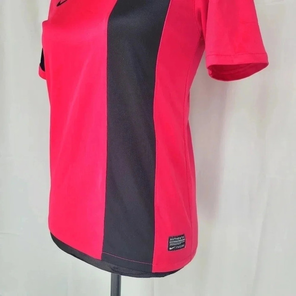 Nike Dri Fit Athletic T Shirt YOUTH Size Large Athletic Top Logo Pink Black - Picture 8 of 11